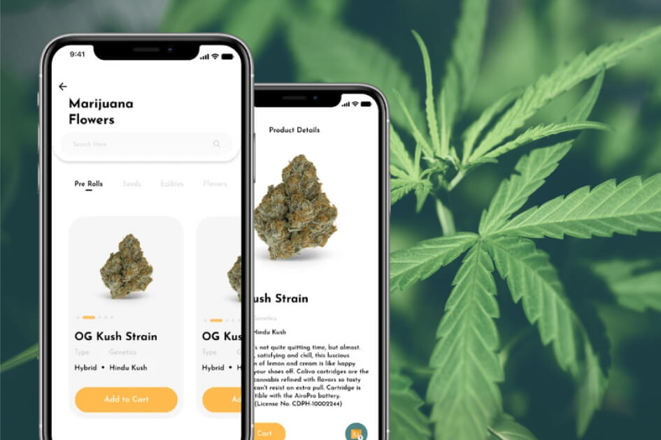 Marijuana on-demand weed delivery app