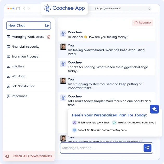 About the Coachee AI life coaching platform