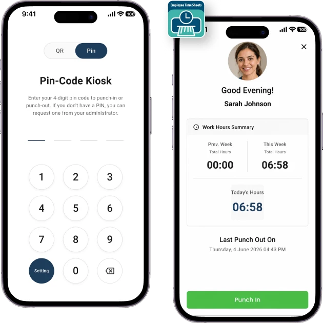 About the Time Clock attendance tracker app