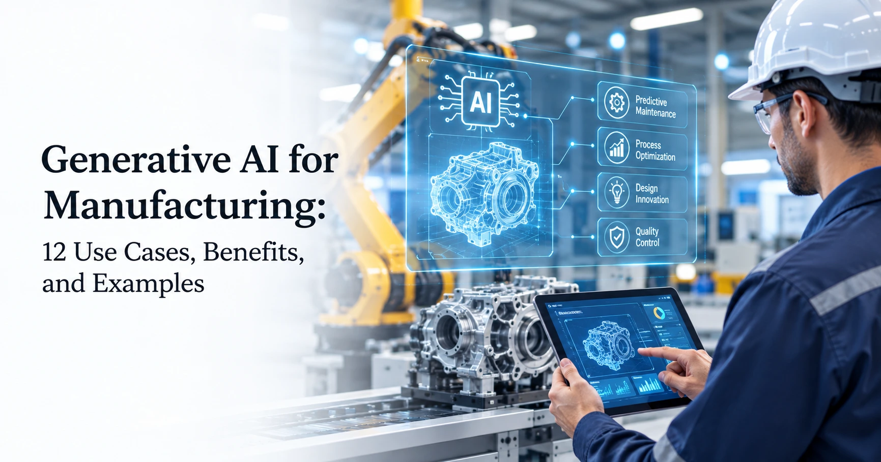 Generative AI for Manufacturing 12 Use Cases, Benefits, and Examples