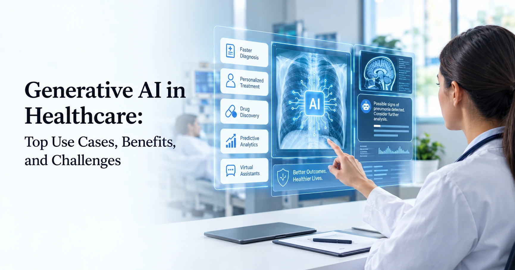Generative AI in Healthcare Top Use Cases, Benefits, and Challenges