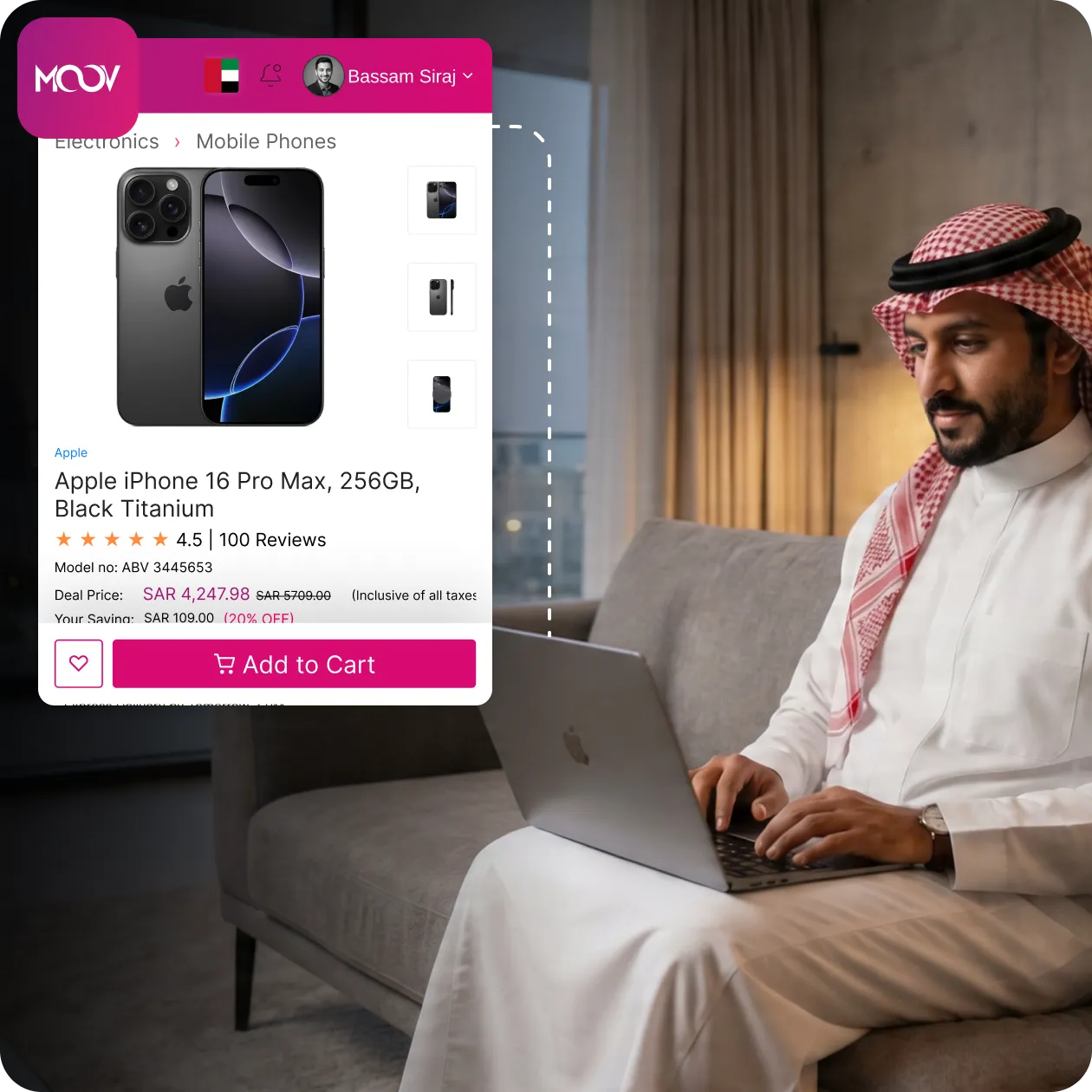 Moovstore multi-vendor eCommerce marketplace for Saudi Arabia