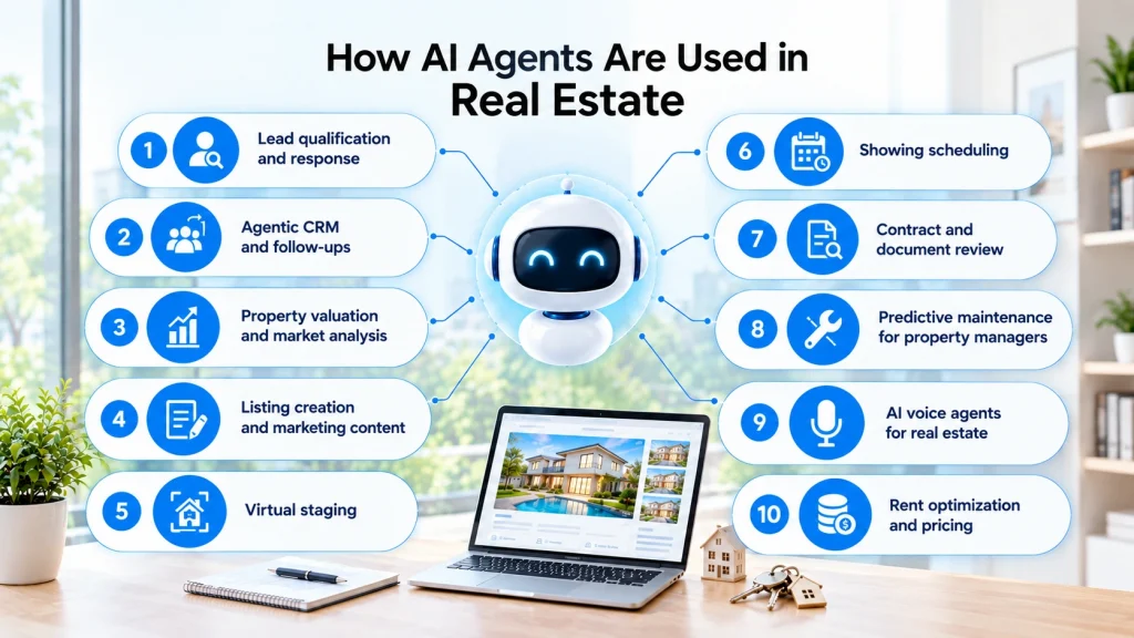 Top Use Cases of AI Agents for Real Estate