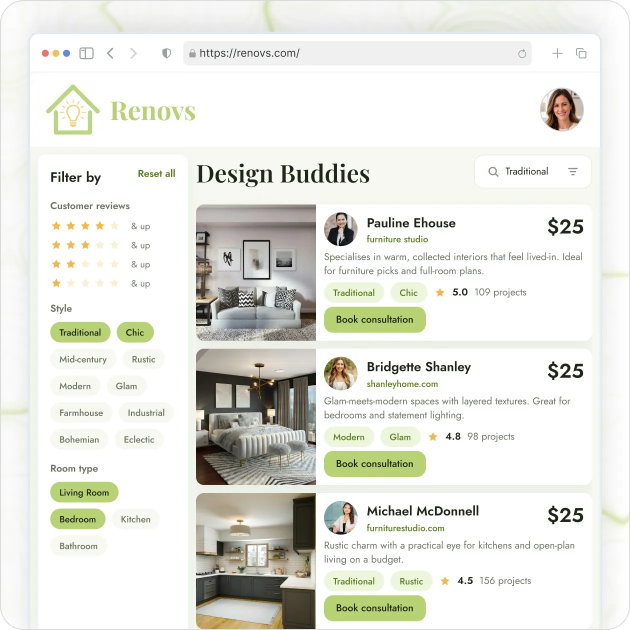 About Interior Design Consultation Platform for the USA