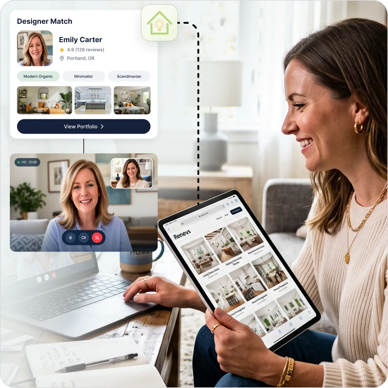 Renovs: Interior Design Consultation Platform for the USA