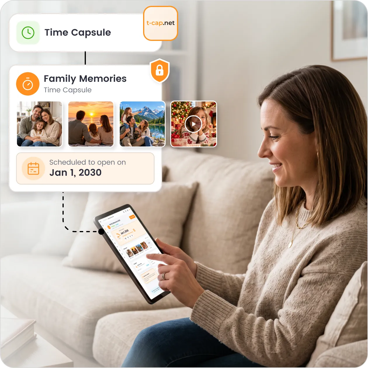 T-Cap: Digital Time Capsule Platform for Secure Memories