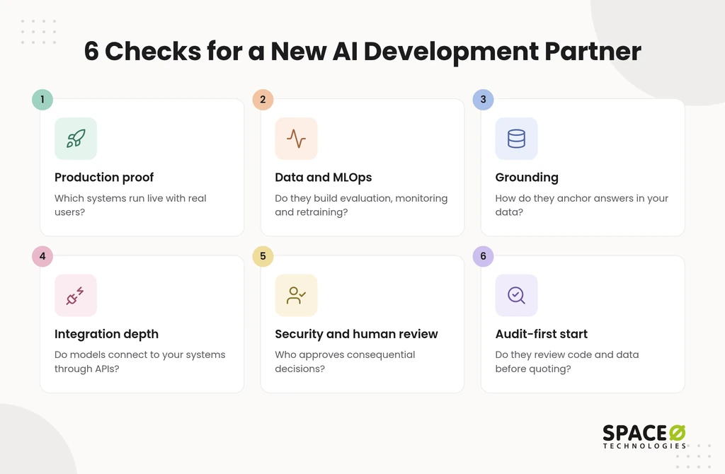 Step 3: How to evaluate a new AI development partner